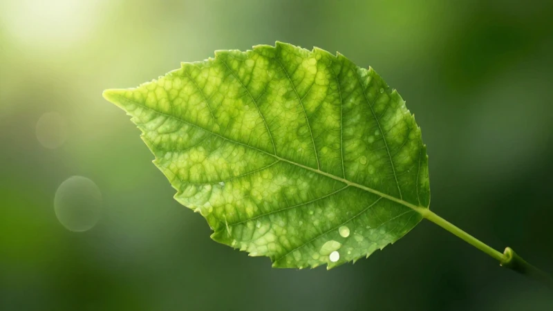 Entendiendo el Esquema de la Fotosíntesis: Un Proceso Vital para la Vida en la Tierra 6 Hoja verde bajo luz suave ilustrativa