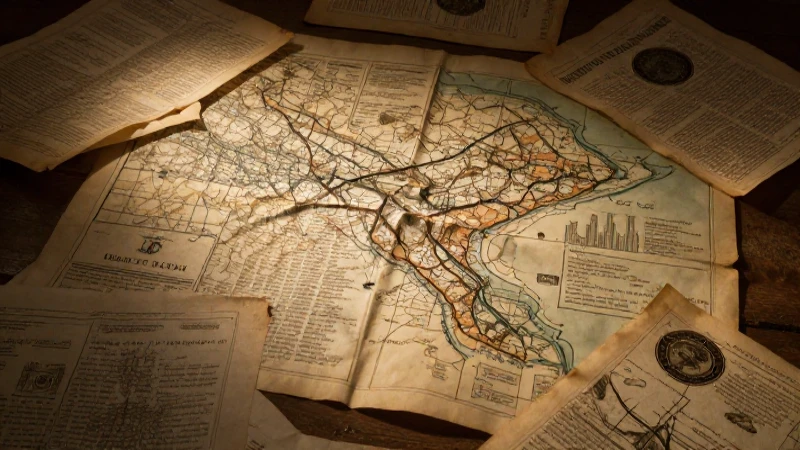 Analizo documentos antiguos para crear un mapa