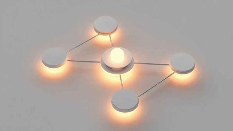 Diseño moderno e isométrico con iluminación cálida