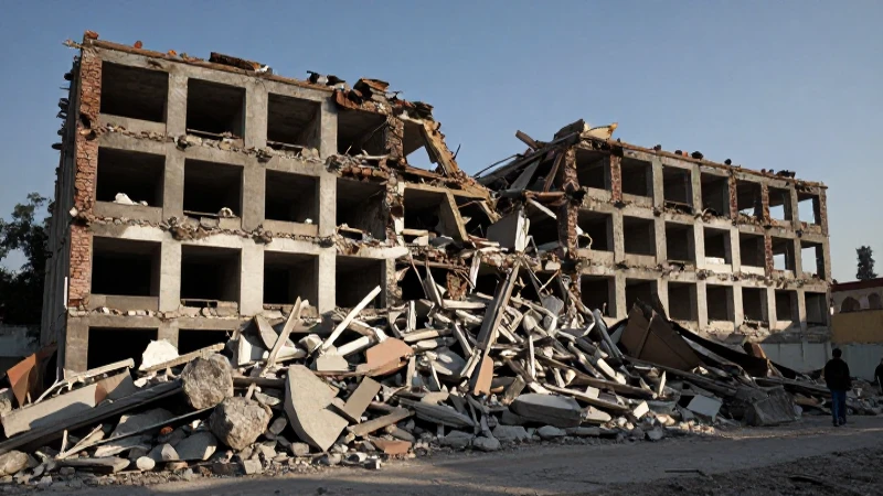 Fundación del Estado de Hidalgo: Línea de Tiempo y Historias 8 Edificio derrumbado tras terremoto en Hidalgo