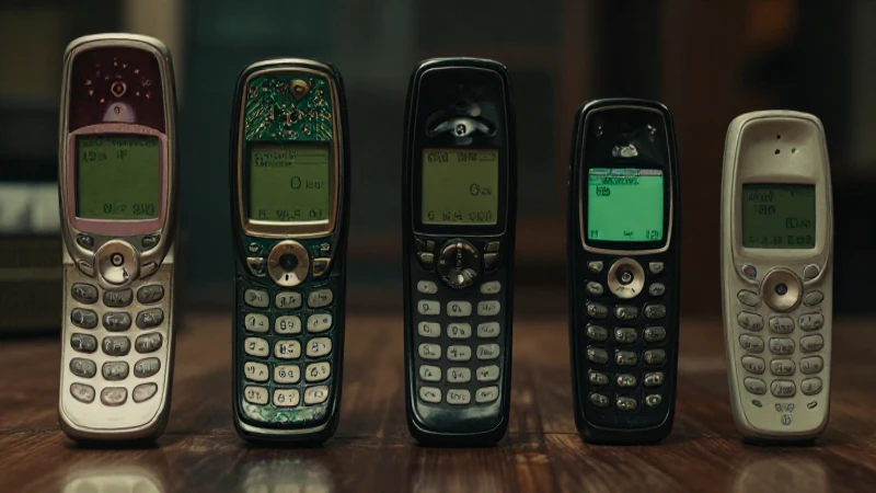 Cuál es la línea de tiempo de la evolución de celulares 4 Evolución móvil antigua, luces dramáticas y atmósfera