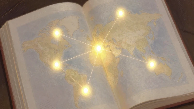 Libro abierto revela mapas luminosos literarios