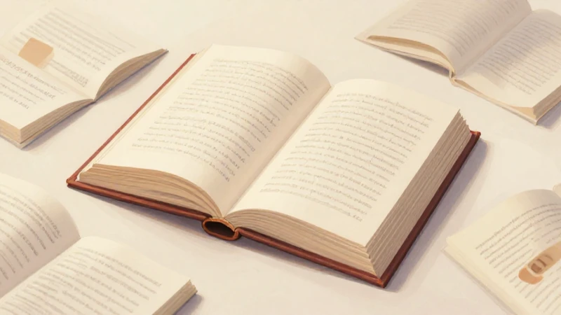 Libro abierto con luz cálida e ilustración