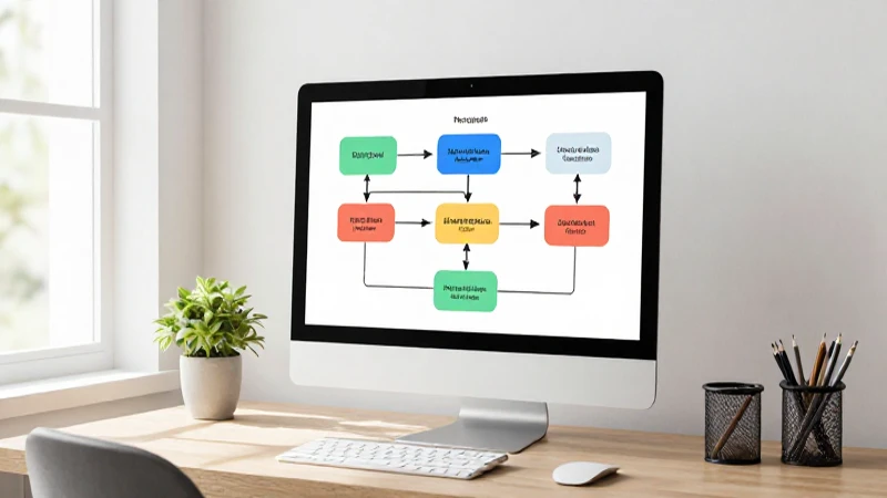 Espacio luminoso con diagrama digital claro