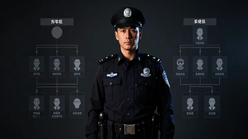 Analizamos la estructura organizativa de Gor Policía 3 Retrato policial cinematográfico con iluminación dramática