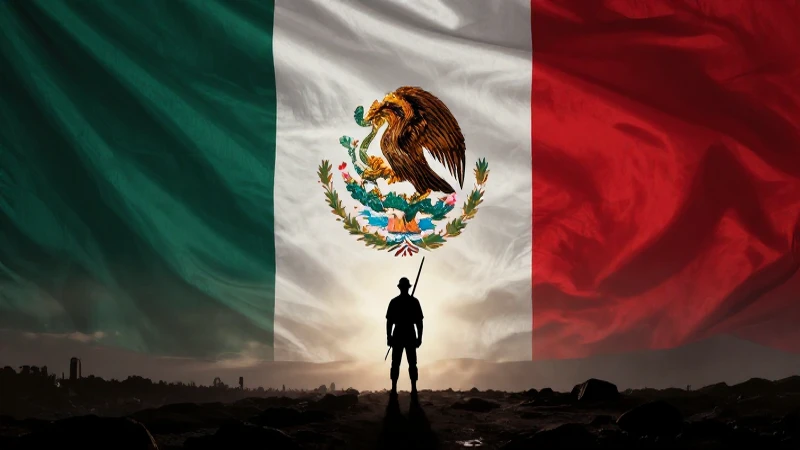 Bandeira mexicana, soldado cristero, claroscuro dramático