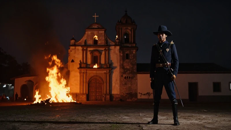 Cuáles son las fechas y eventos clave de la Guerra Cristera 7 Soldado cristerio ante iglesia en llamas