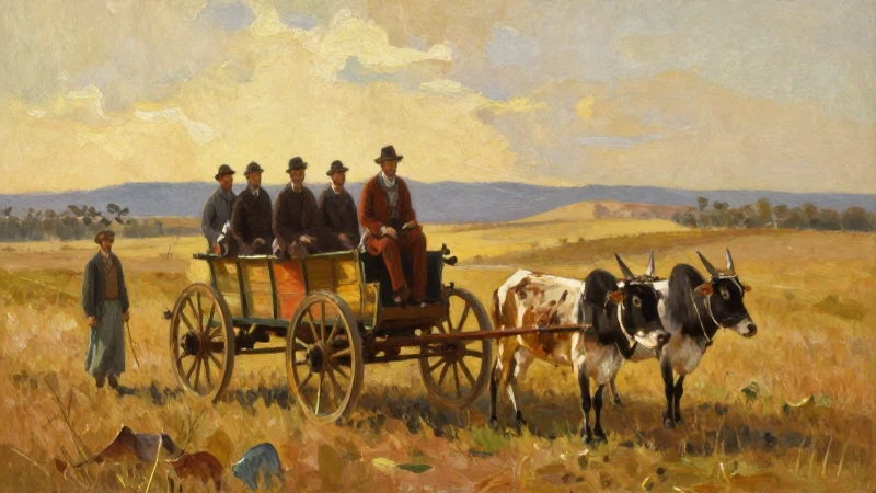 Cuál es la línea del tiempo de la Guerra de los Bóers 4 Colonos boers bajo luz dorada impresionista