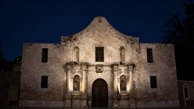 Cuáles fueron los eventos clave de la Guerra de Texas 1836 4 Bandera texana, silueta alamo y luz cinematográfica