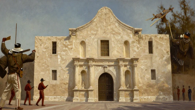 Cuáles fueron los eventos clave de la Guerra de Texas 1836 9 Defensores del Álamo luchan bajo luz cinematográfica