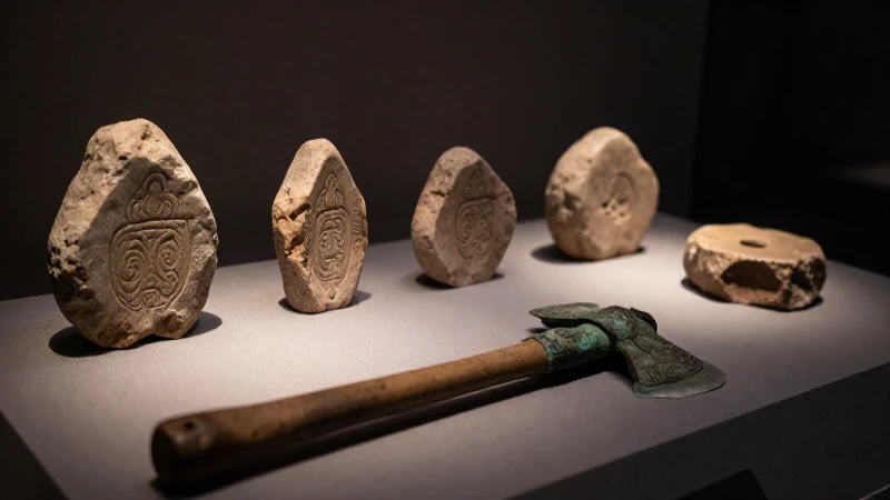 Cuál es la línea del tiempo de la evolución de herramientas humanas 7 Herramientas antiguas resaltadas con iluminación teatral
