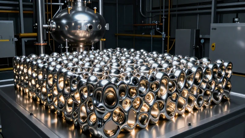 Hidrógeno metálico futurista con iluminación volumétrica