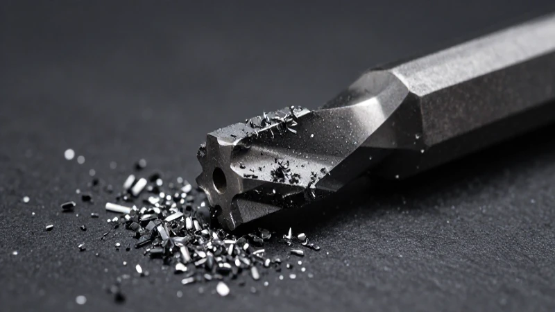 Herramientas cortan metal bajo luz dramática