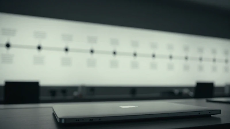 Ordenador Apple con iluminación cinematográfica