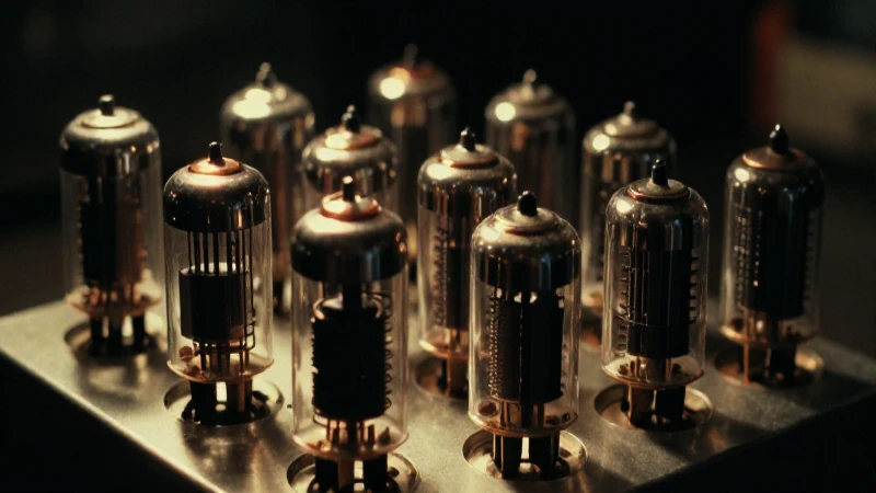 Tecnología antigua capturada con estilo cinematográfico