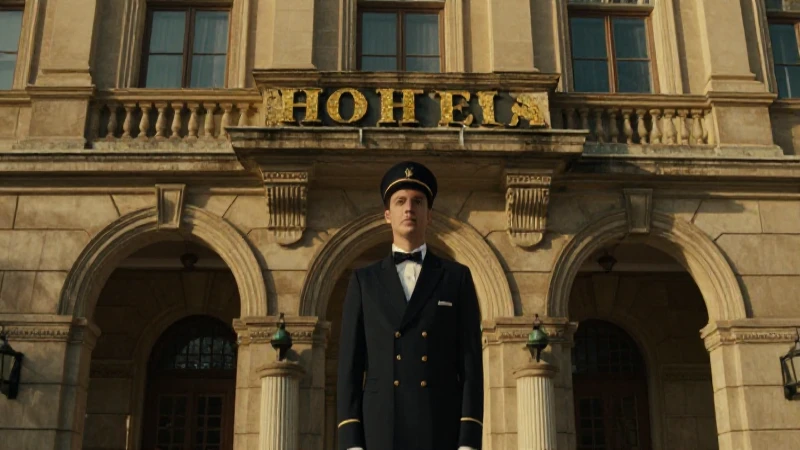 Cuál es la historia de la hotelería en México 5 Fachada histórica iluminada al atardecer cinematográfico