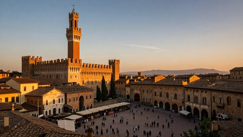 Cuál es la historia de Italia desde la Antigüedad hasta hoy 6 Ciudad medieval con castillo y mercado dorado