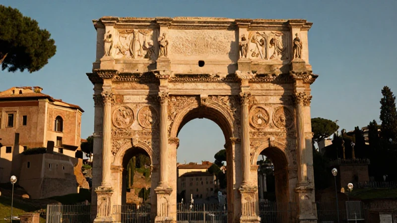 Cuál es la historia de Italia desde la Antigüedad hasta hoy 3 Ruinas del Foro Romano al atardecer dorado