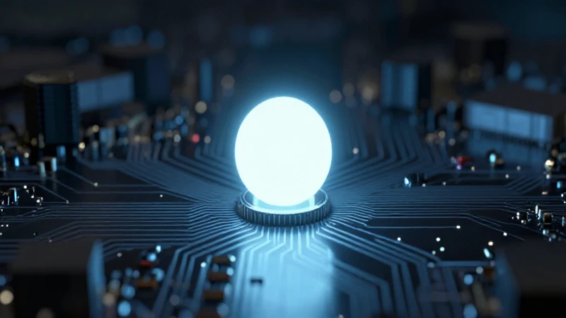 Circuito futurista ilumina orbe cinematográfico