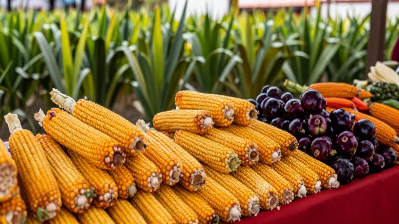 Produce mexicano con luz cálida documental