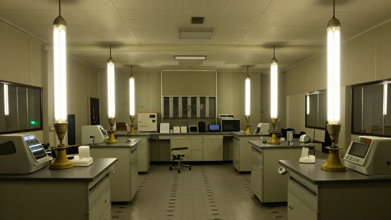 Cuál es la historia de la bombilla eléctrica en una línea del tiempo 9 Lámpara fluorescente ilumina laboratorio Art Deco