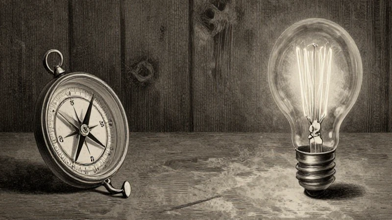 Cuál es la historia de la bombilla eléctrica en una línea del tiempo 4 Ilustración antigua muestra magnetismo e iluminación dramática