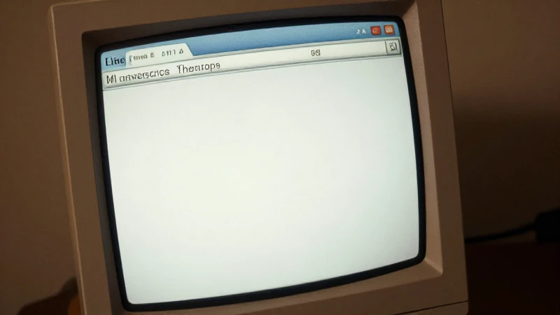 Pantalla antigua con ambiente retrógrado cálido