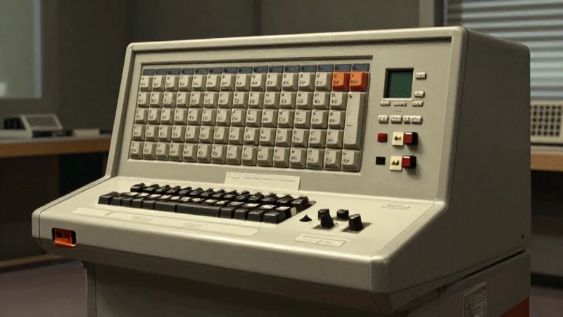 Gran computadora UNIVAC I con luz dramática