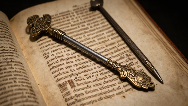 Manuscrito antiguo en estilo renacentista y detalles
