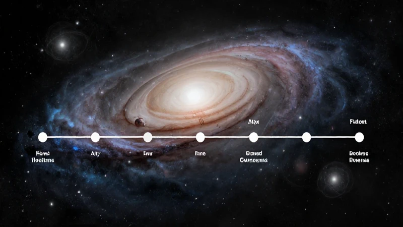 Galaxias arremolinadas en una ilustración cósmica
