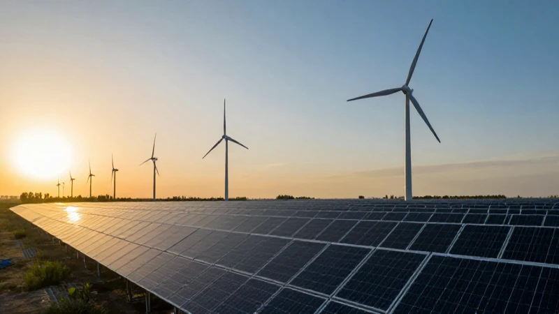 ▷ La línea de tiempo de la energía: Historia y evolución ✔️ 9 Energía renovable al atardecer, imagen cinematográfica