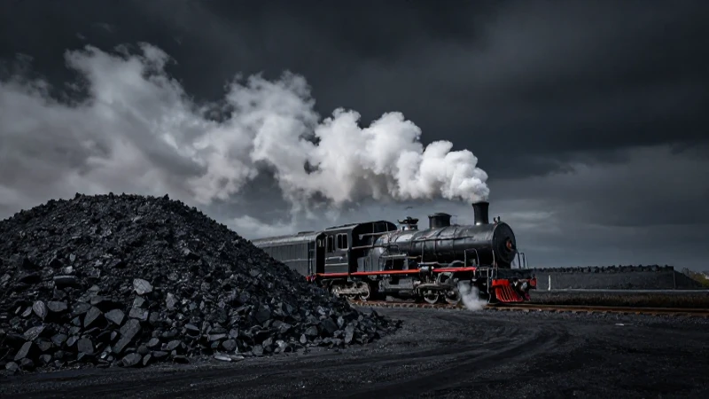 ▷ La línea de tiempo de la energía: Historia y evolución ✔️ 5 Locomotora a vapor con luz dramática