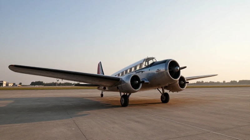 Avión antiguo al atardecer, documental fotográfico