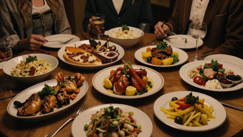 Cuál es la línea de tiempo de la historia gastronómica mundial 10 Banquete histórico con luz cálida y amplia