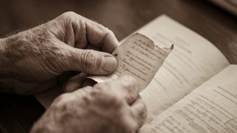 Historia de la geriatría en México: Línea del tiempo resumen 3 Manos ancianas sostienen un documento antiguo