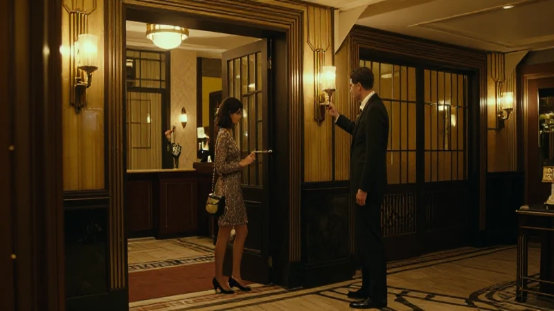 Cuál ha sido la evolución de la hotelería en la historia 6 Recepción glamurosa con pareja elegante