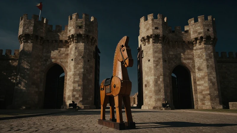Línea del tiempo de la Ilíada: Historia y eventos clave 8 Caballo de madera asalta la ciudadela oscura