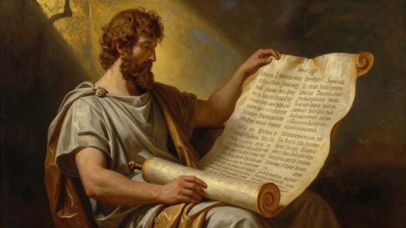 Línea del tiempo de la Ilíada: Historia y eventos clave 3 Bardo griego antiguo pinta poema épico dramático