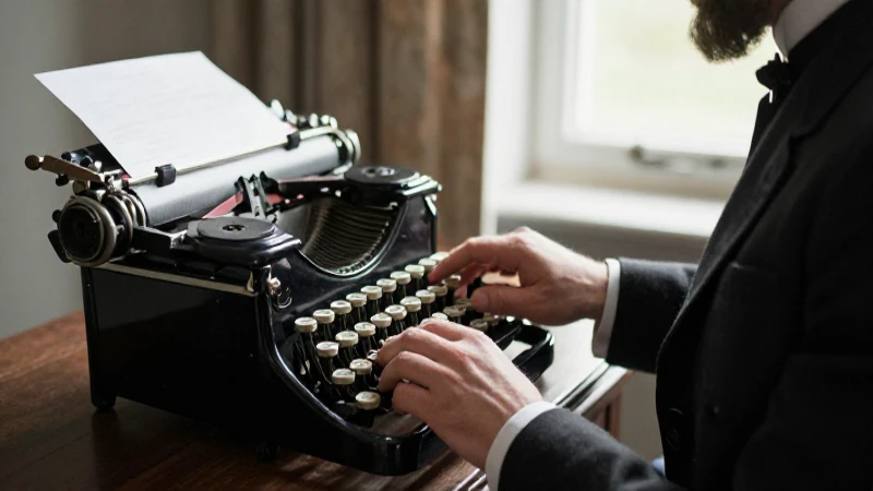 Fotografía antigua con teclado vintage
