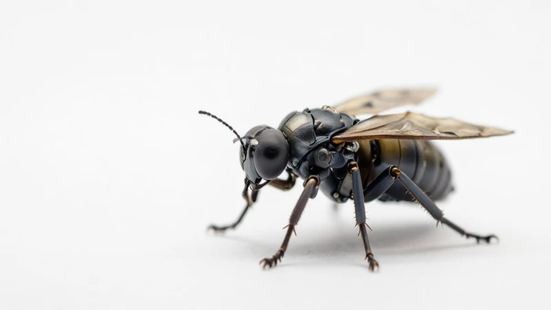 Historia de la Mecatrónica: Una Línea de Tiempo Evolutiva 7 Robot insecto biológico con luz macro
