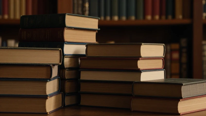 Biblioteca antigua con cálida luz cinematográfica
