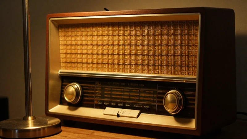 Cómo ha evolucionado la radio a lo largo del tiempo 4 Radio retro con luz cinematográfica y estilo moderno