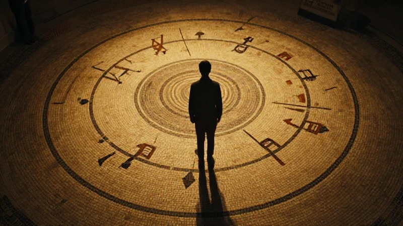 Cuál es la línea de tiempo de la historia de la salvación 11 Mosaico antiguo, espiral temporal, luz dorada cálida