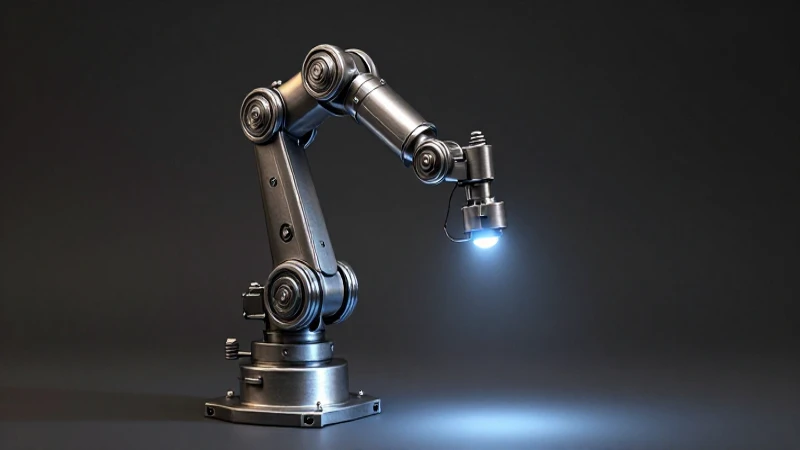 Historia de la Soldadura: Evolución en una Línea de Tiempo 8 Escultura metálica robótica con iluminación dramática