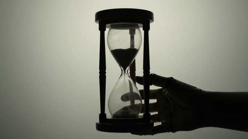 Historia de la tanatología: una línea de tiempo detallada 5 Silueta reloj de arena, mano huesuda, luz suave