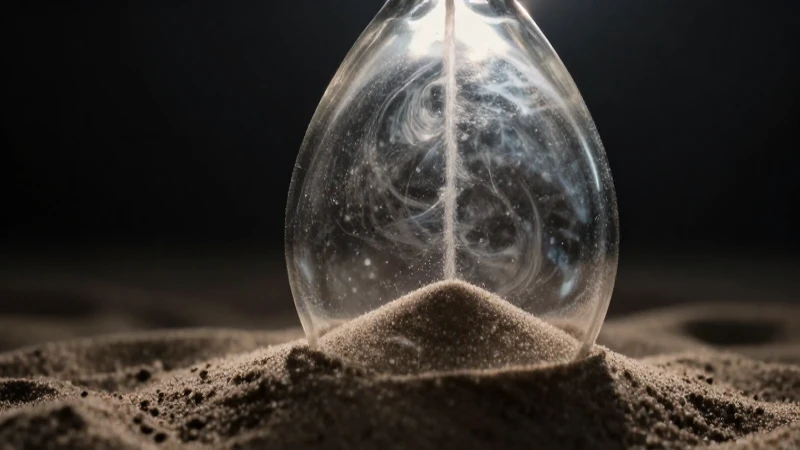 Historia de la tanatología: una línea de tiempo detallada 4 Arena giratoria, reloj roto, luz dramática