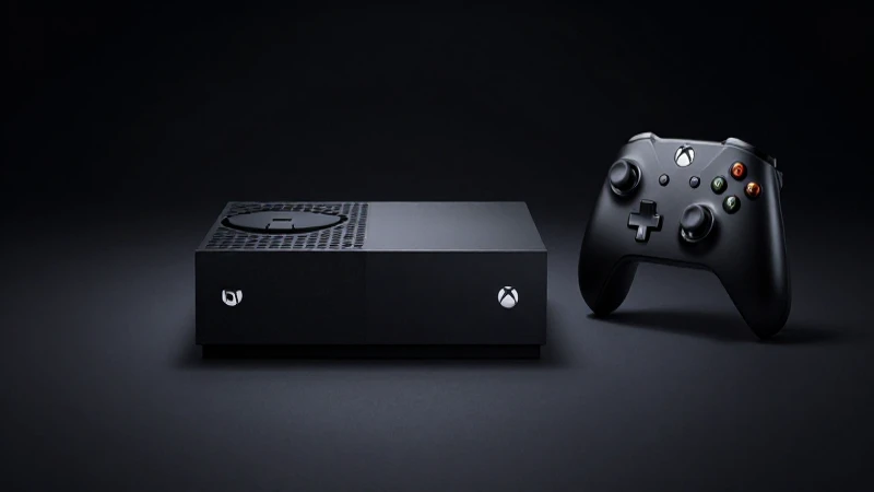 Historia de la Xbox: Evolución y Línea de Tiempo Completa 4 Consola Xbox con iluminación dramática y alta resolución