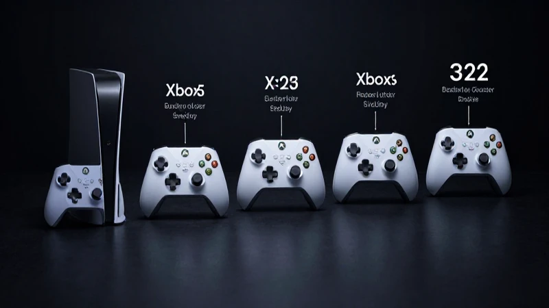 Historia de la Xbox: Evolución y Línea de Tiempo Completa 10 Evolución de Xbox, infografía con iluminación cinematográfica