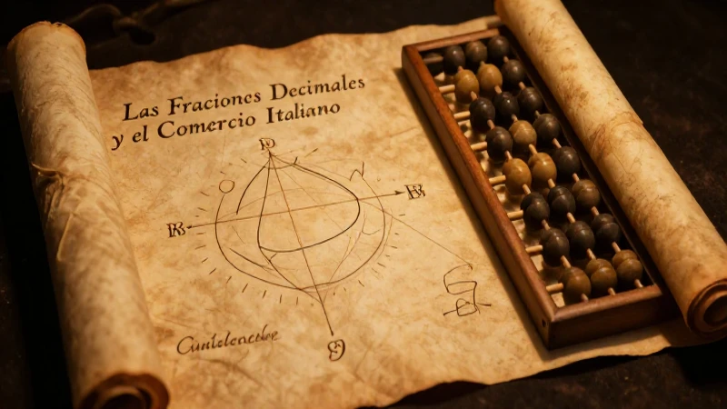 El texto trata sobre fracciones y comercio italiano