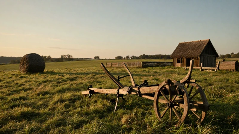 Cuál es la historia y evolución de las máquinas simples 4 Campo medieval bañado por luz dorada